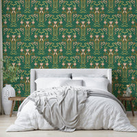 Elegant art deco mural wallpaper

