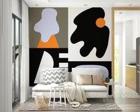 Unique wall mural for a dynamic, modern room

