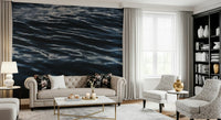 Deep Sea Ripples Wallpaper — realistic ocean surface textures for modern interiors.