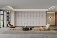 Ballet-inspired wall mural with elegant dancers