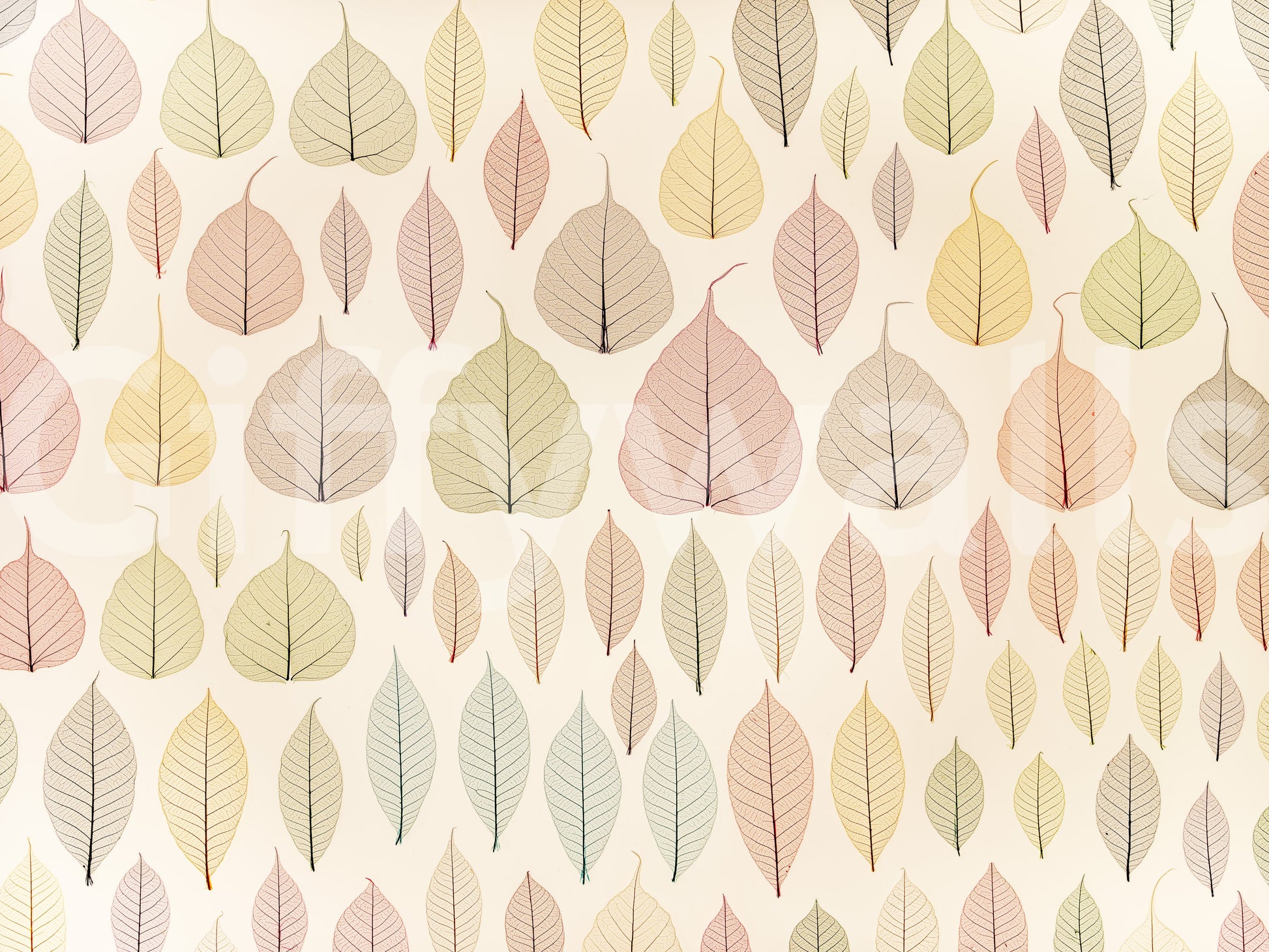 The wallpaper features a subtle, delicate pattern.

