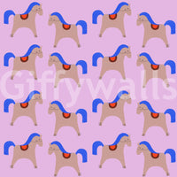 Relaxed curved lines in flowing wall design

