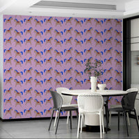 Gentle swirling wallpaper for walls in soft tones

