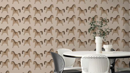 Delight Carousel 05 Wallpaper with looping lines

