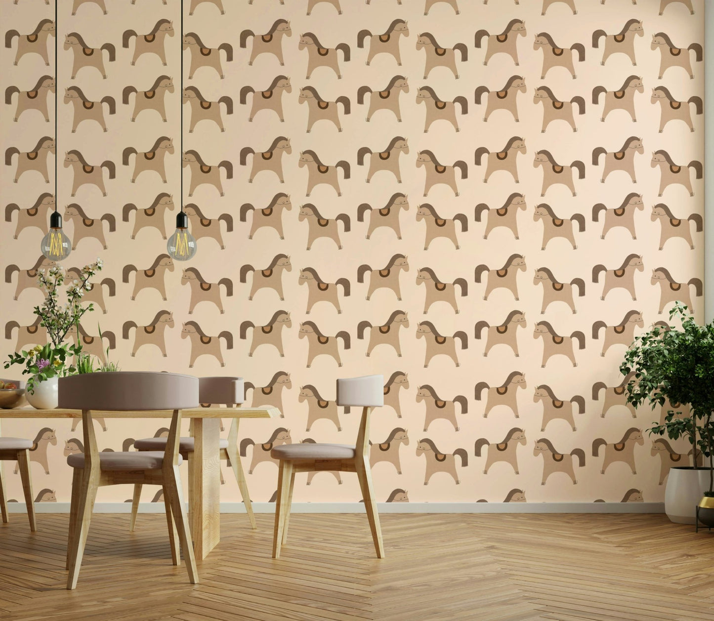 Modern abstract wallpaper for playful interiors

