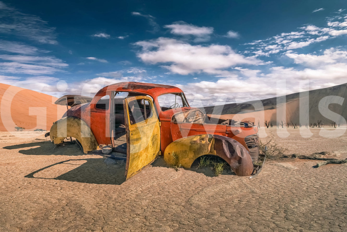 Vintage Wheels: Desert Story Wall Mural -2315676