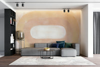 Minimalist desert dawn wall art with subtle tones

