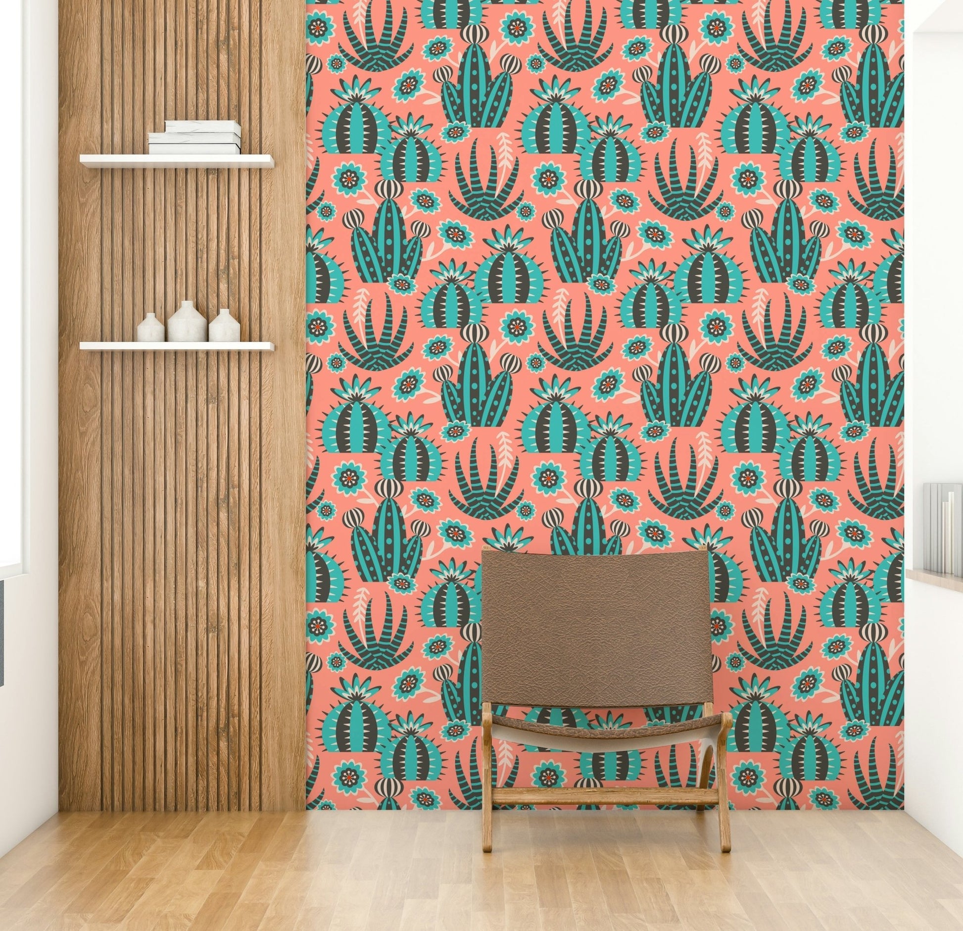 Celebrates abstract forms and lively hues.

