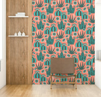 Celebrates abstract forms and lively hues.

