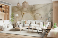 A beautiful macro photo wall mural for a living room.

