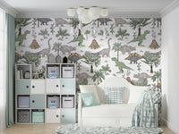 Easy to apply wallpaper for kids’ space

