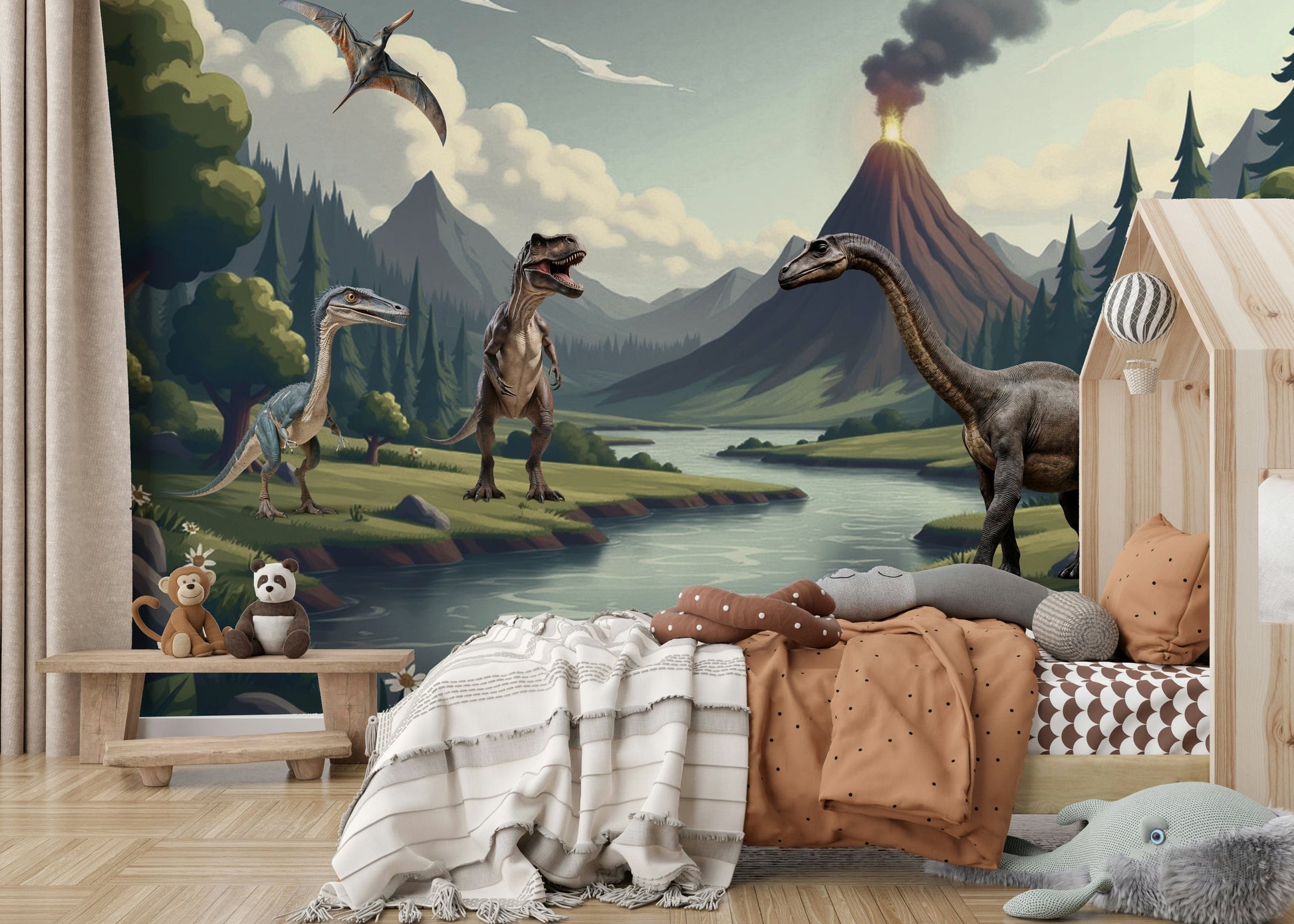 The image is suitable for a kids room or a playroom.


