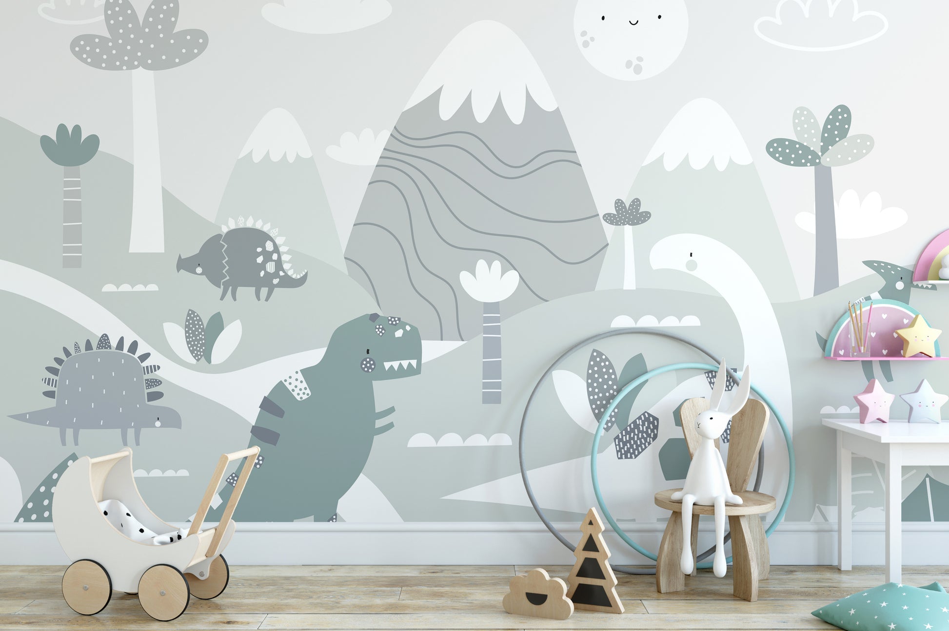 Dinosaur World Kids Wallpaper Murals - Giffywalls