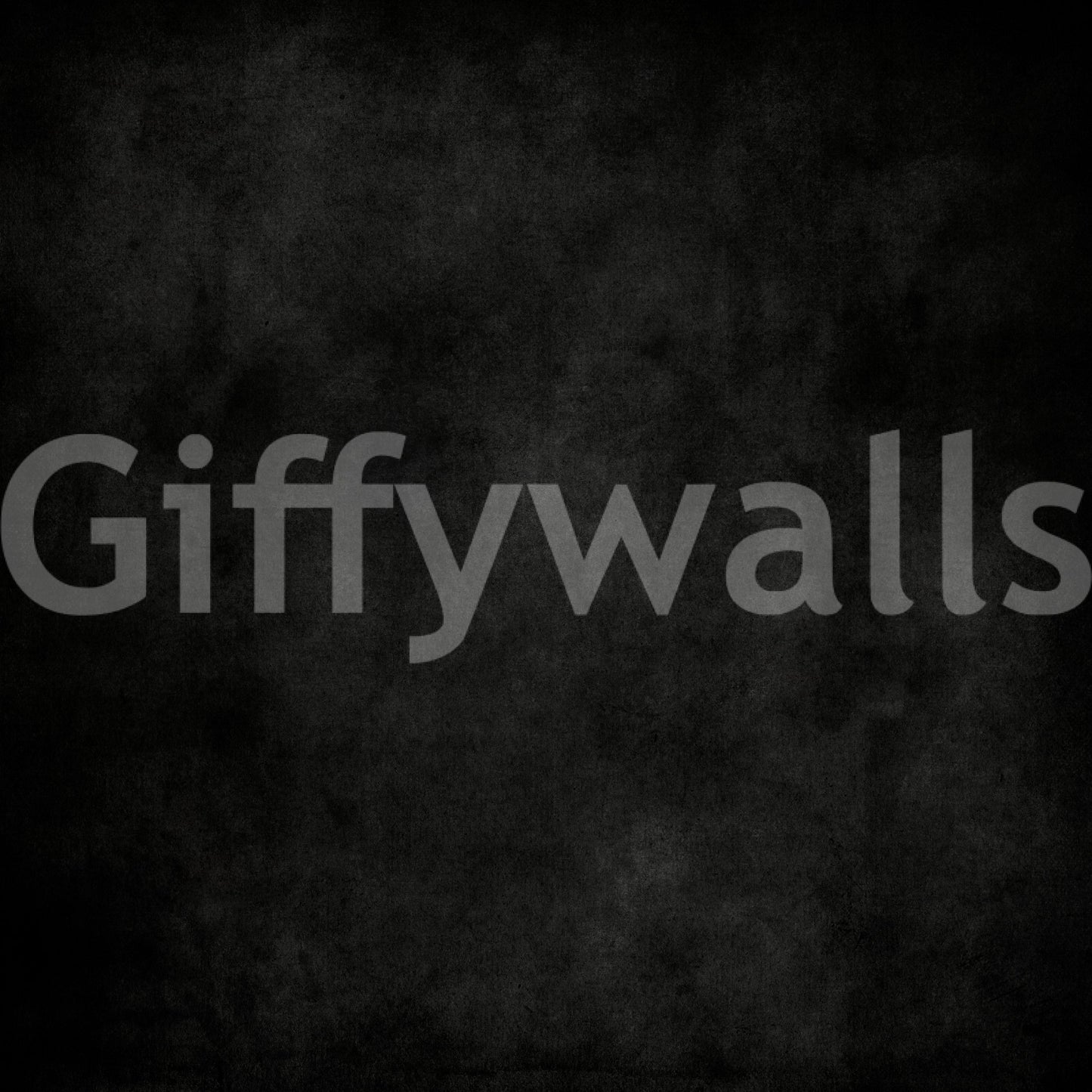 Dirty Paper - Cave wallpaper mural shown as a full-wall charcoal grunge plaster texture in deep black tones