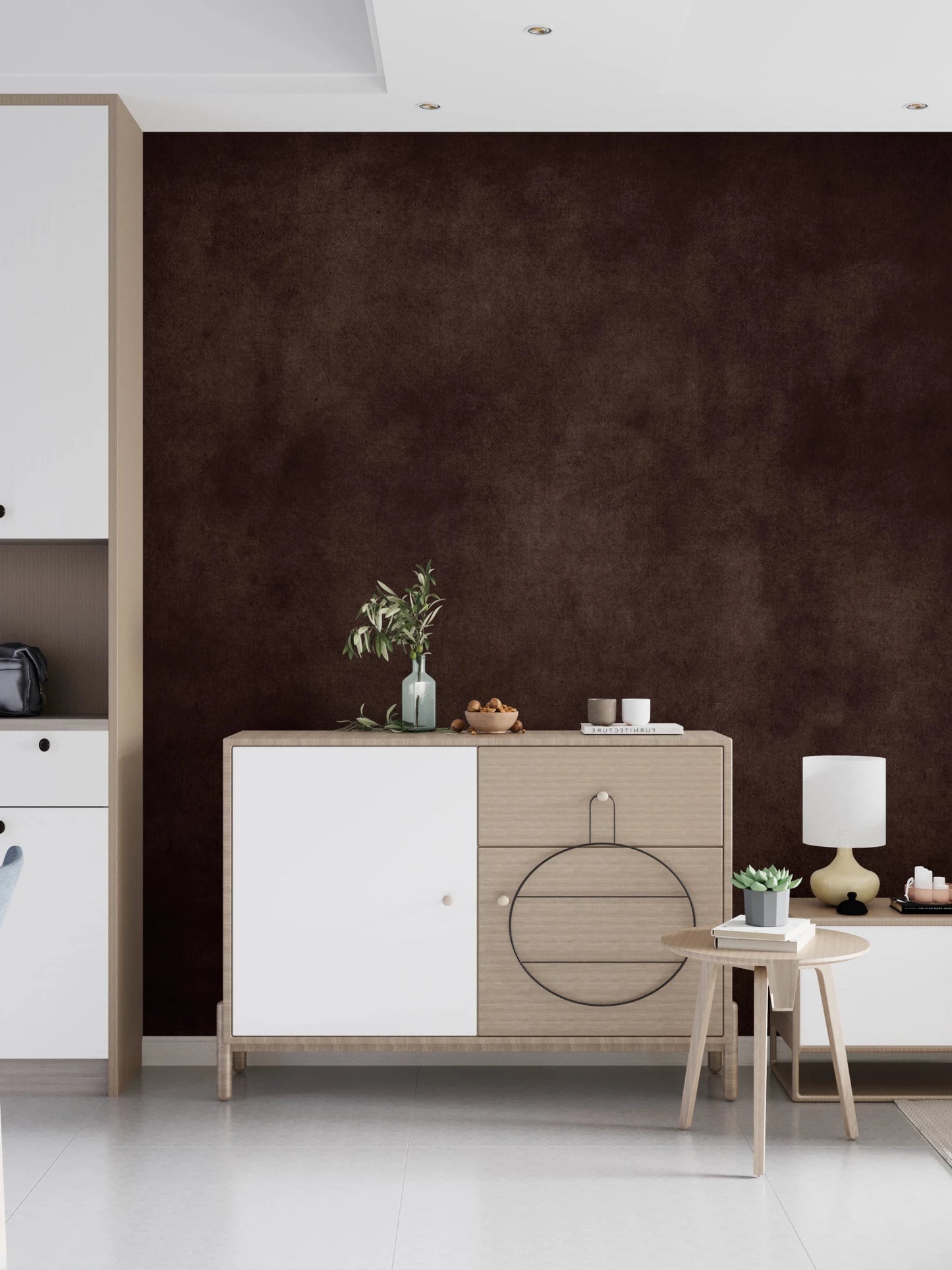 Dirty Paper - Cognac Wall Mural