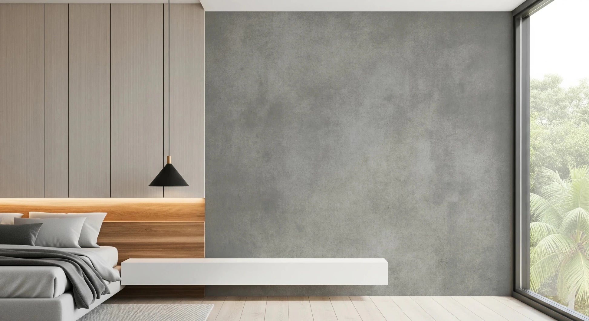 Dirty Paper - Greige Wall Mural