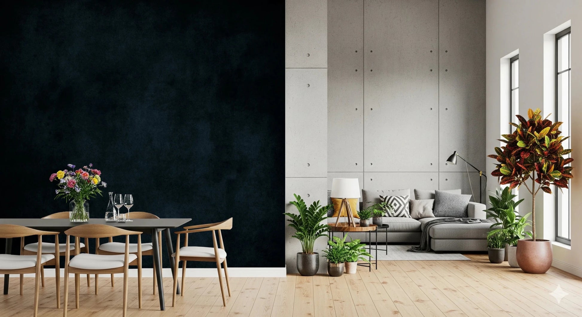 Dirty Paper - Midnight Wall Mural