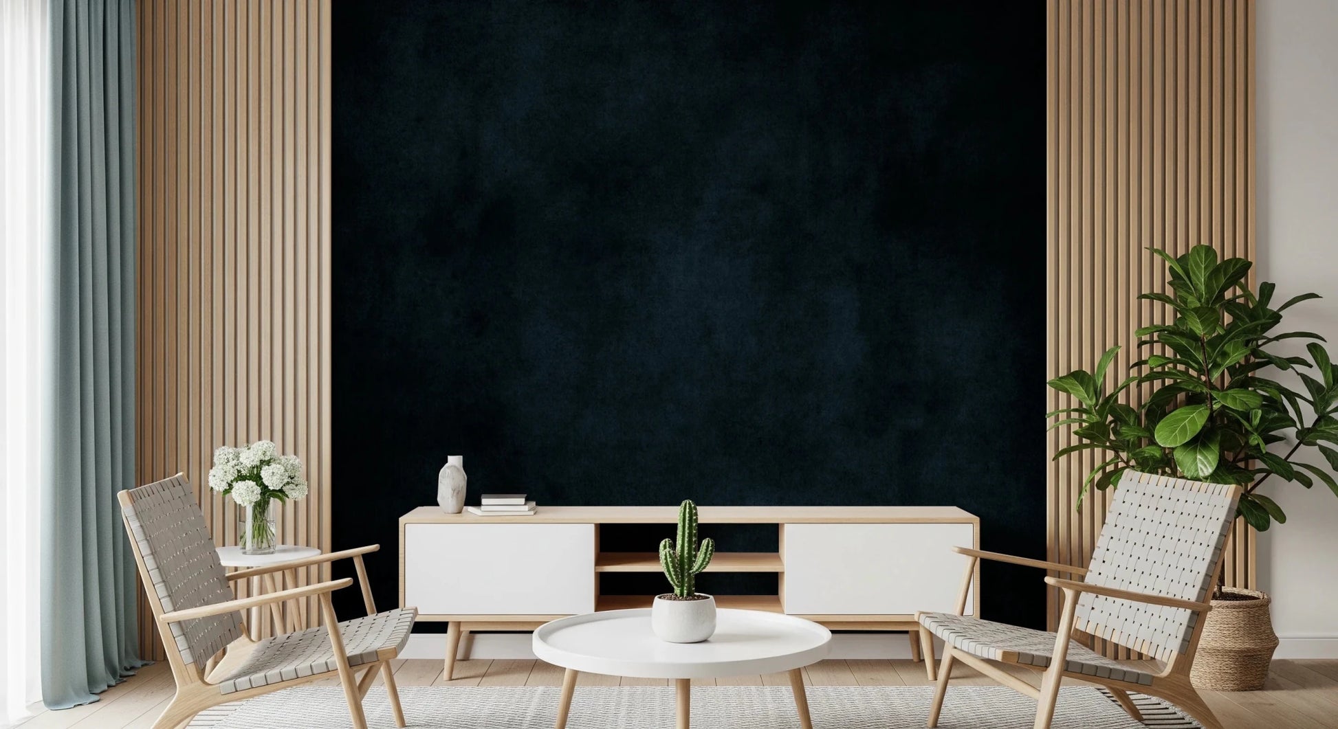 Dirty Paper - Midnight Wall Mural