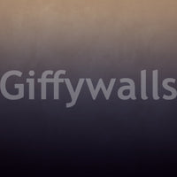 Dirty Paper - Ombre Dusk wallpaper mural shown as a full-wall gradient fading from warm tan to deep navy
