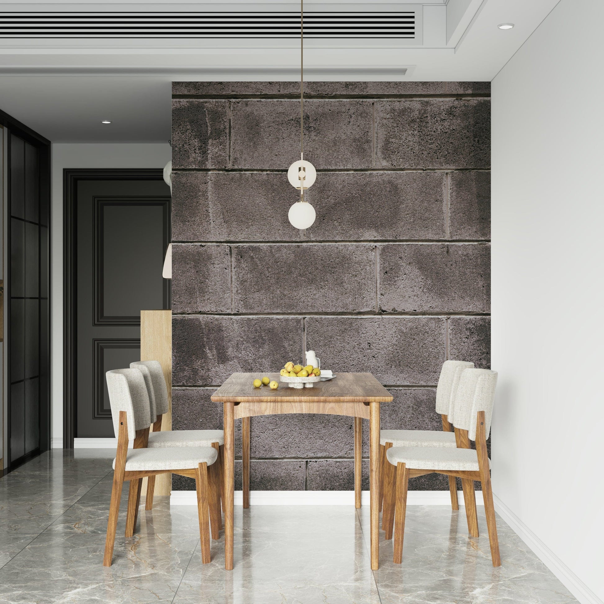 Rustic wall mural with aged, uneven texture and subtle color variations for loft or farmhouse décor.