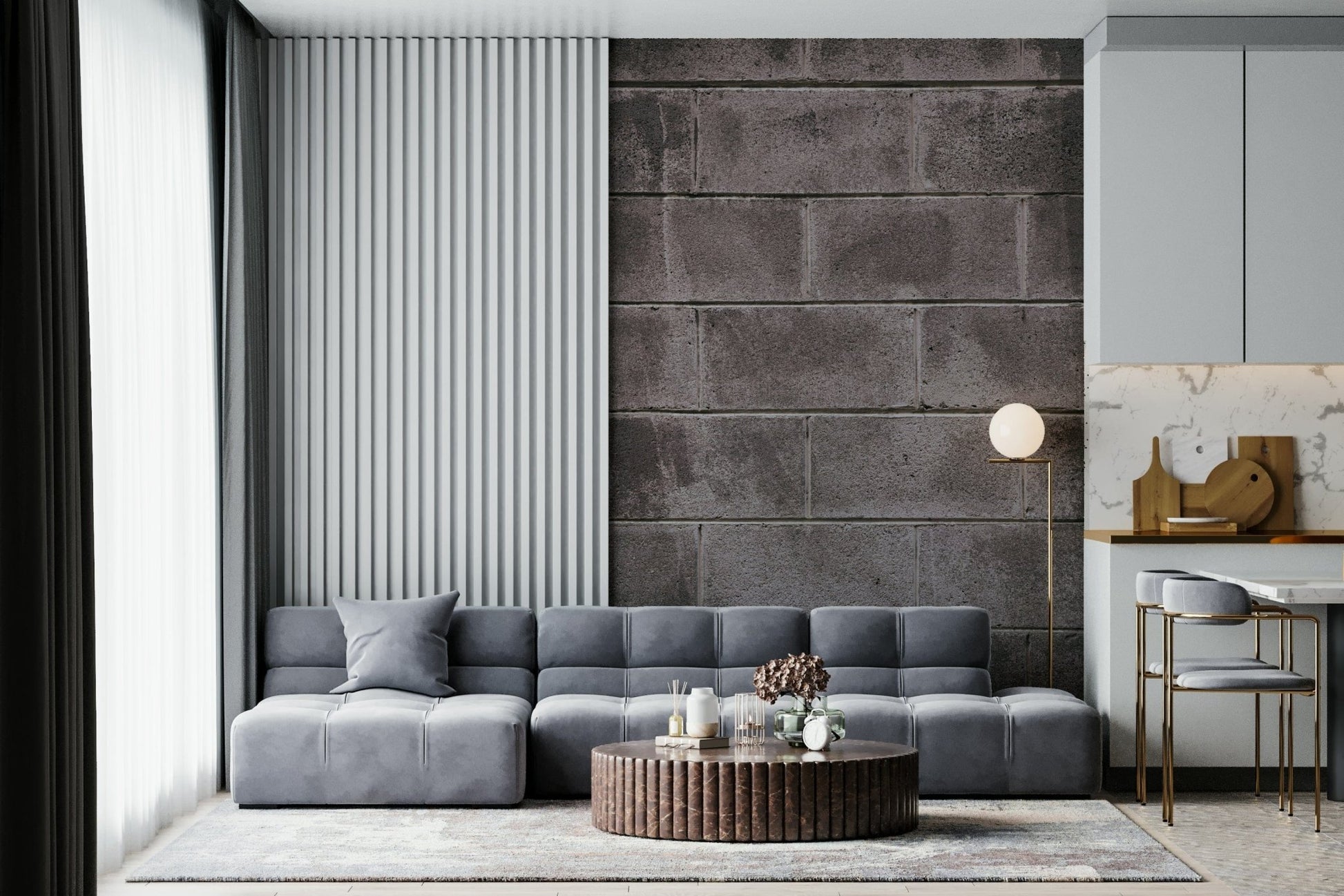 Distressed wall texture mural with faded colors and uneven surfaces for authentic aged effect.