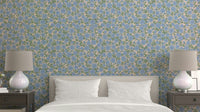 Ditsy blue floral wallpaper for a fresh, welcoming space

