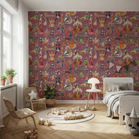Traditional Hindu mythology Divine Indian Pantheon wall mural pattern