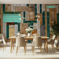 Doorscape Collage Wall Mural -1084333