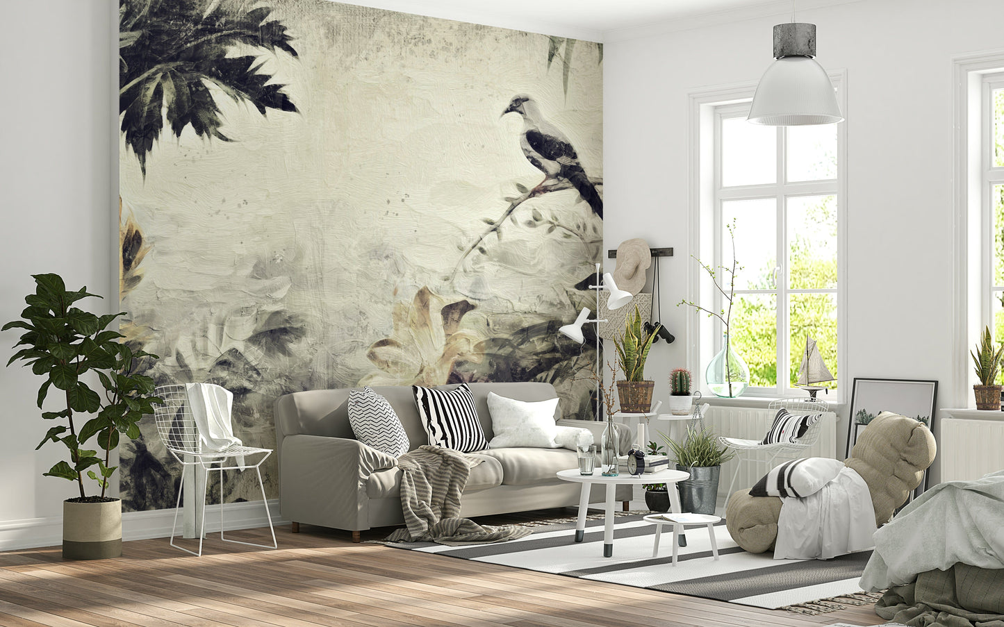 Painted Dove Haven Wall Mural