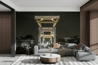 The scene has a romantic, dramatic, and classic European cityscape feel.

