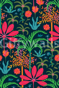 The design is non-realistic and interpretive.

