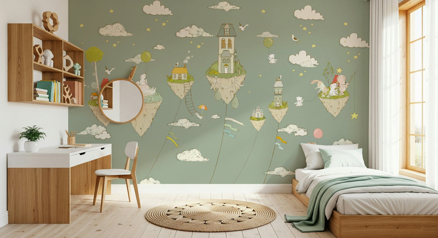 Dreamy Sky Islands Wall Mural -2759477