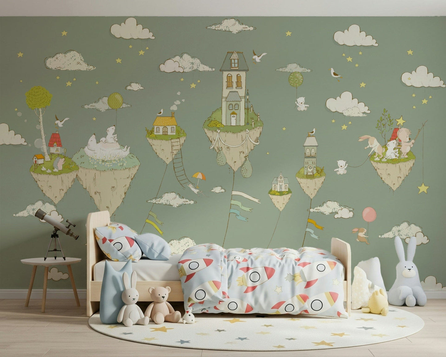Dreamy Sky Islands Wall Mural -2759477