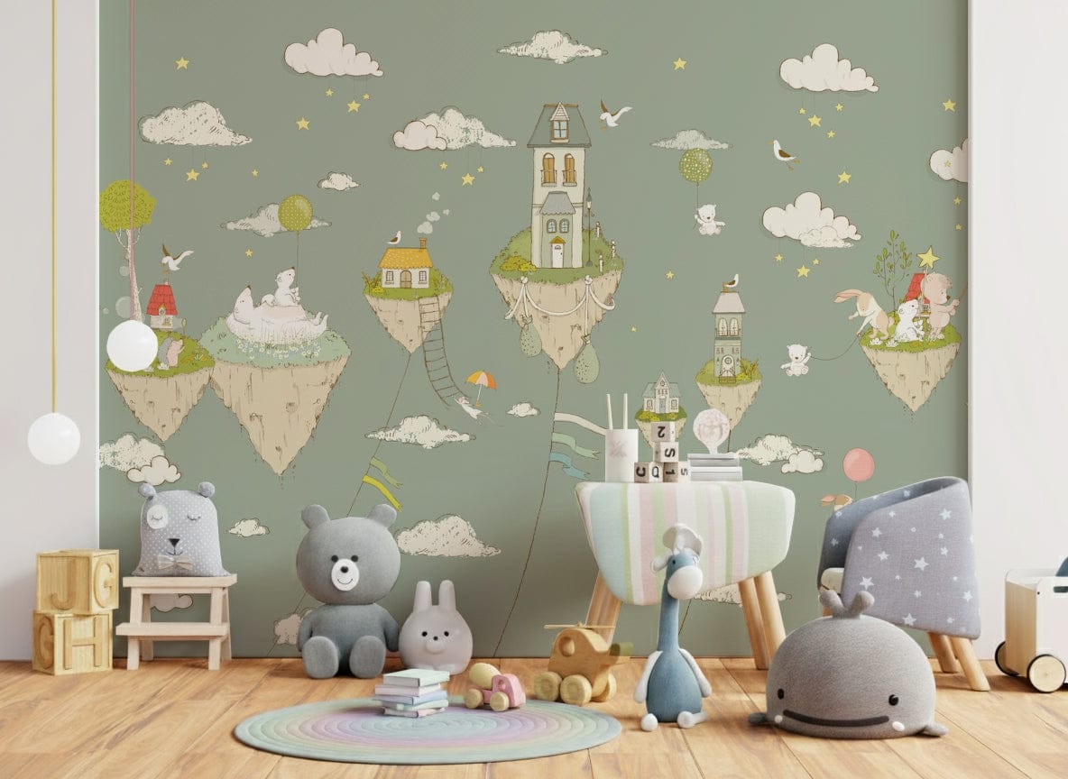 Dreamy Sky Islands Wall Mural -2759477