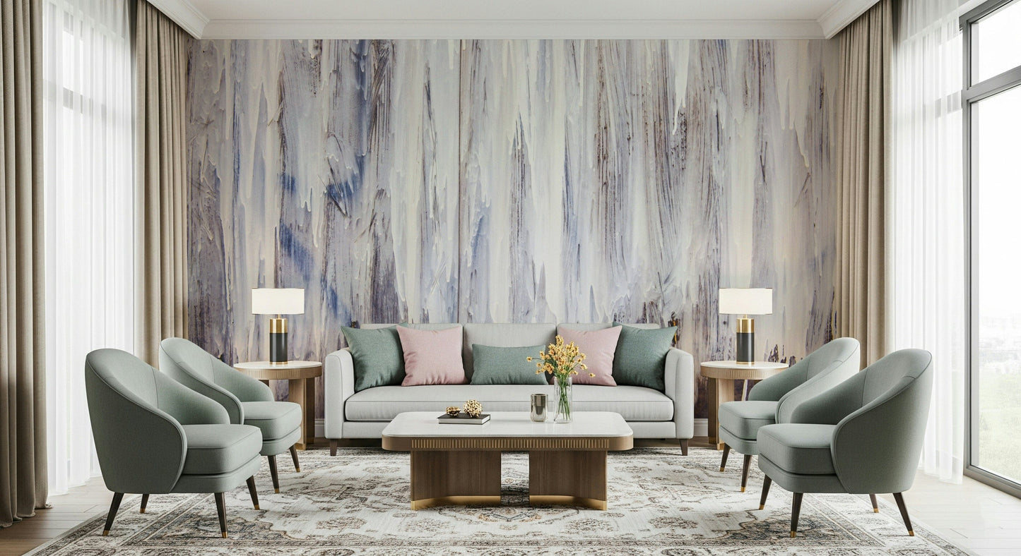 Wall mural featuring soft dripping textures for contemporary, artistic, or minimalist interiors.