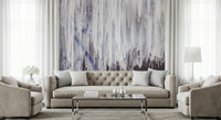 Decorative wall mural blending abstract dripping effects with soothing shades for modern, calm décor.