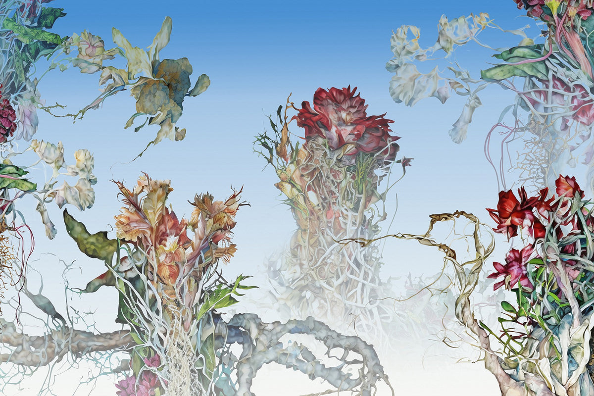 Colorful Flowering Roots Wallpaper Murals in your room