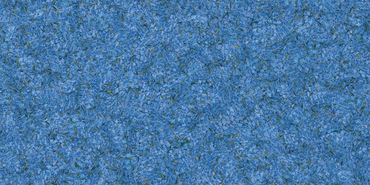 Flower Pattern Embroidery Blue Wallpaper Murals