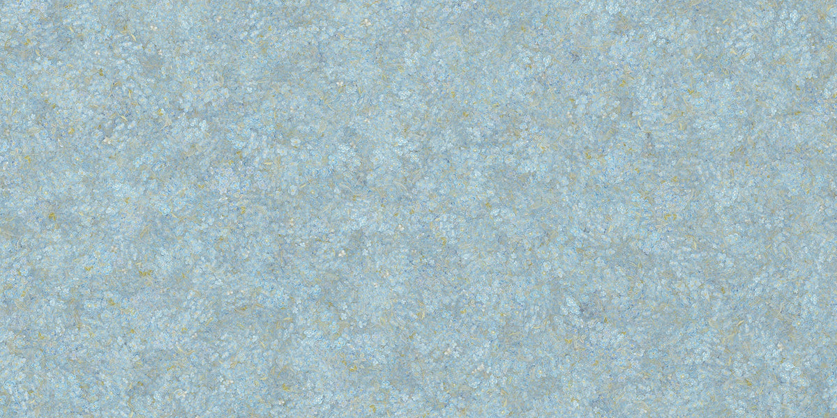 Soft Blue Floral Design Embroidery Wallpaper Murals