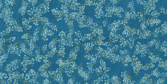 Blue Floral Peel and Stick Wallpaper