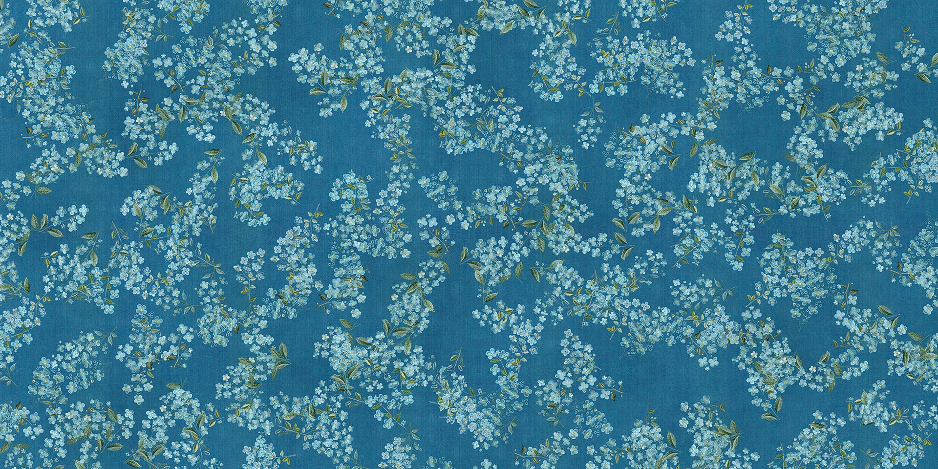 Blue Floral Peel and Stick Wallpaper