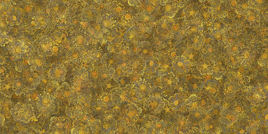 Yellow Mycelium Nature Power Embroidery Wallpaper Murals