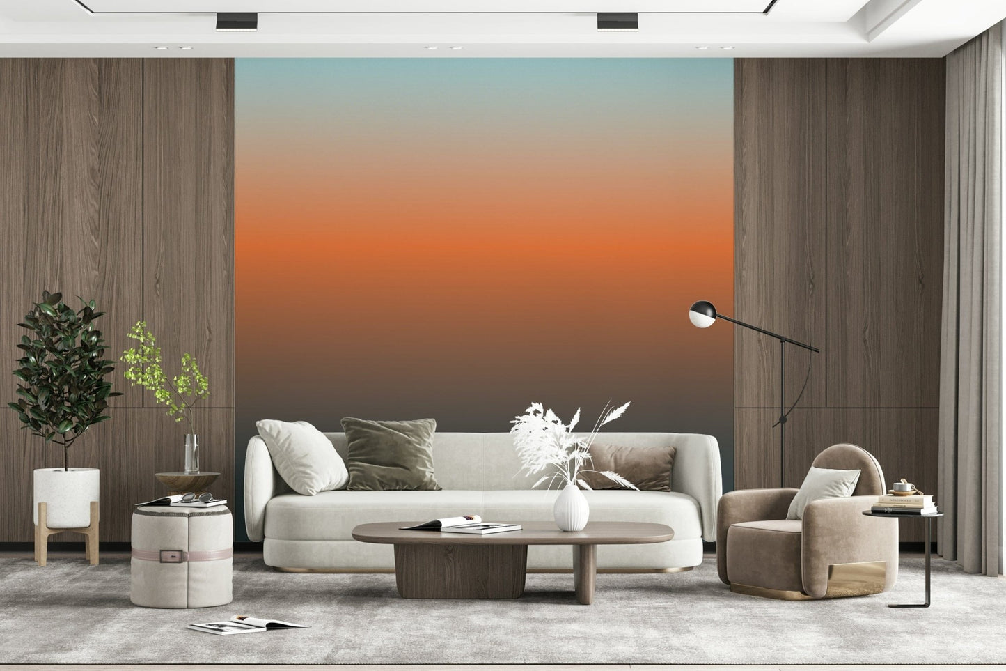 Rich Dusk Horizon backdrop with mesmerizing sunset colors.