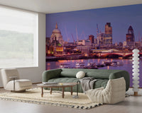 Dusk on the Thames Wall Mural