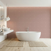 Abstract crosshatch Dusty Rose Grid mural wallpaper cozy bedroom aesthetic