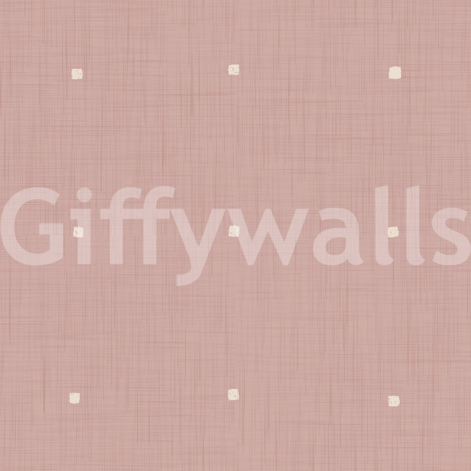 Subtle woven pattern Dusty Rose Grid wallpaper for walls gentle rose shade