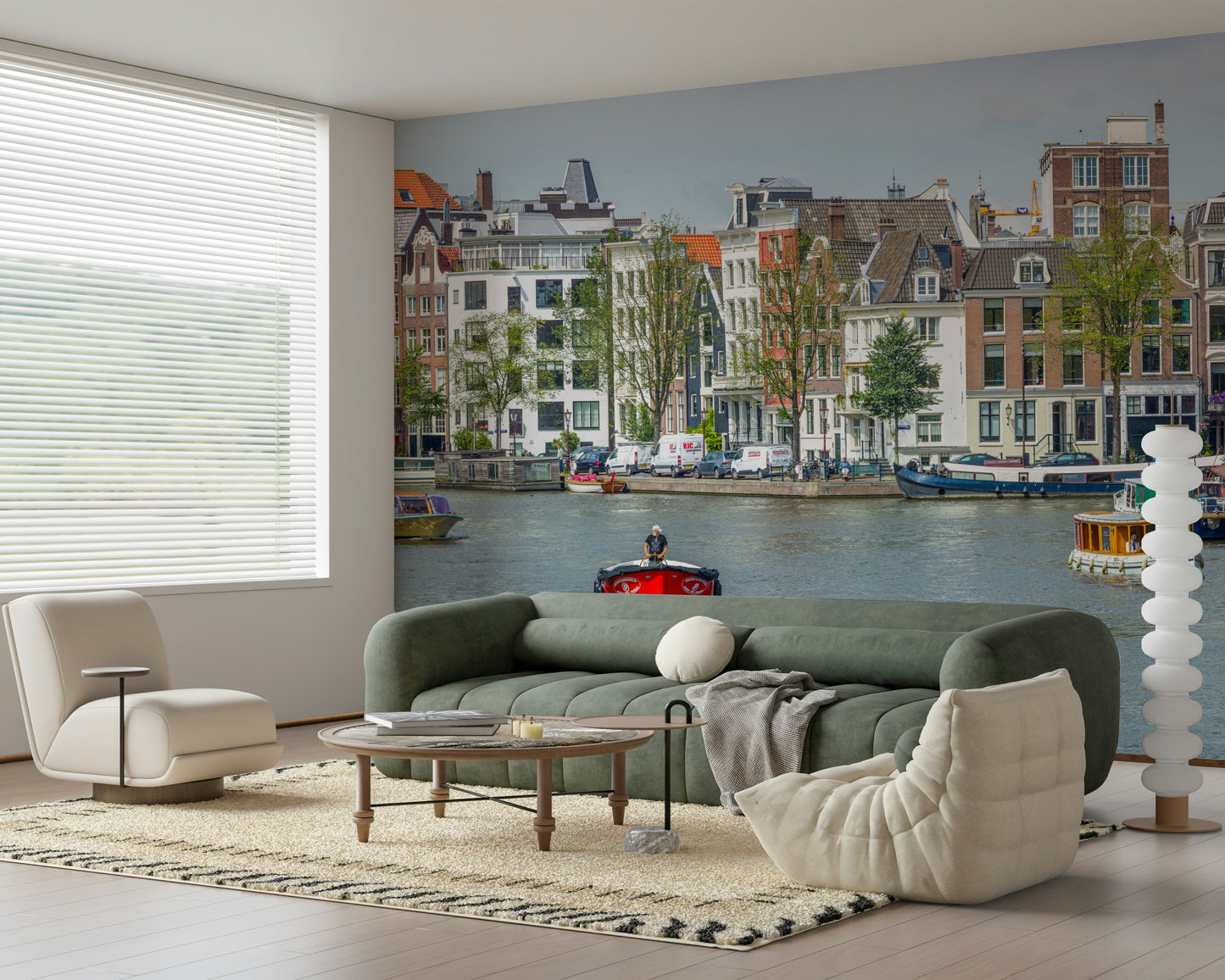 Dutch Waterway Charm décor wallpaper lively boating atmosphere