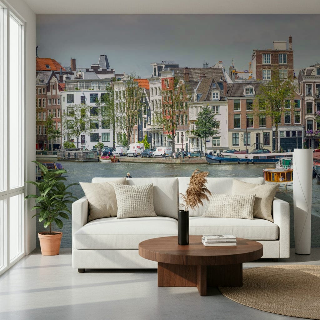 Interior design wall mural Dutch Waterway Charm charming European style