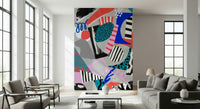 A classic abstract circular wallpaper for walls.

