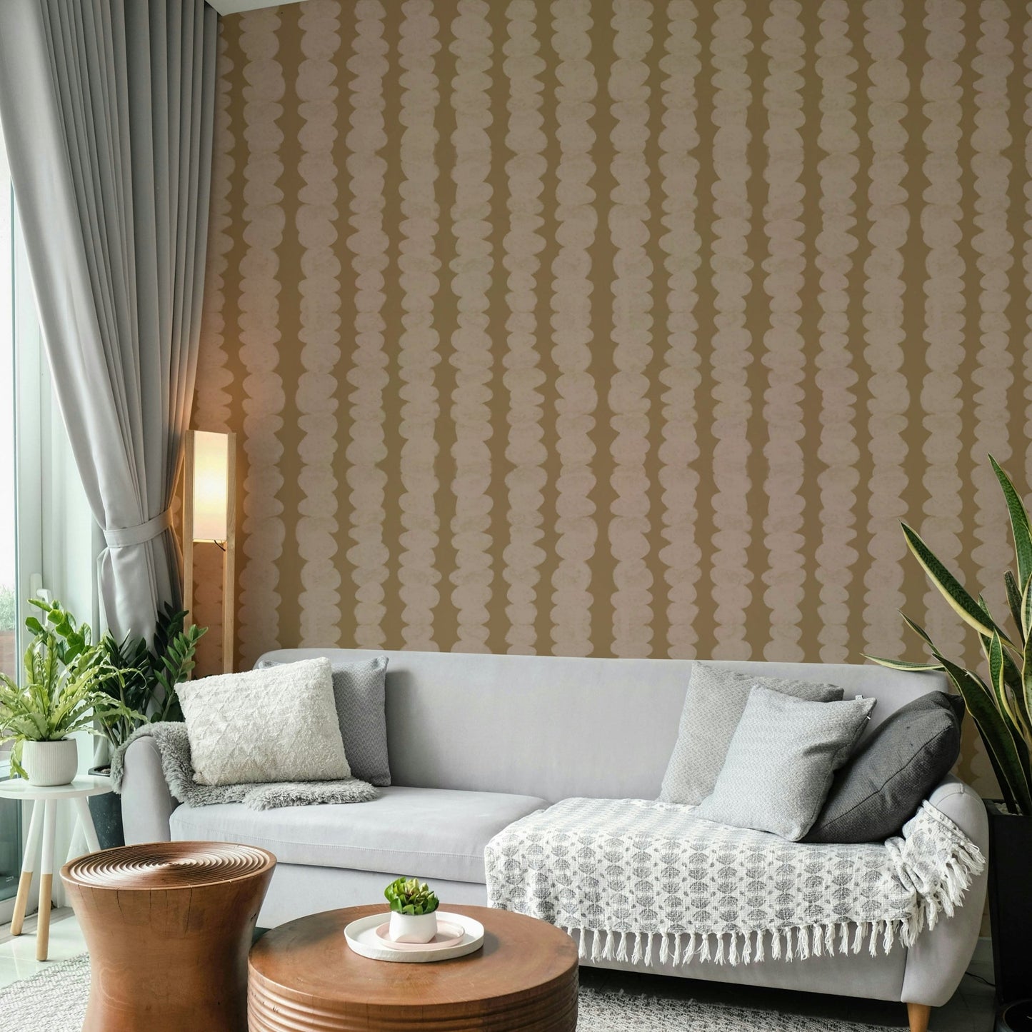 Sophisticated Earthen Columns wallpaper for walls

